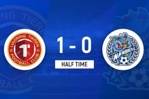 半场-辽宁铁人暂1-0佛山南狮 安以恩破门杨超失误送礼姆本扎伤退