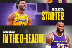 角色互换！24年老詹首发布朗尼G联盟 今天布朗尼首发老詹在G联盟